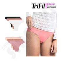 Calcinha feminina biquini microfibra trifil c04404 - kit 12