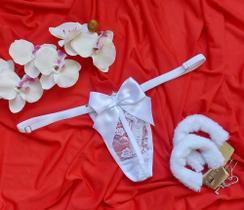 Calcinha feminina branca com renda Calcinha feminina branca com renda