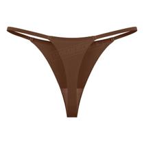 Calcinha Feminina Fio Dental Sexy Lady Sem costura Marrom