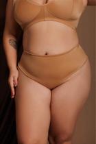 Calcinha Feminina modelo Cinta Gabi Fio Confort Bronze