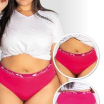 Calcinha feminina plus size cintura alta confortável - Filó modas