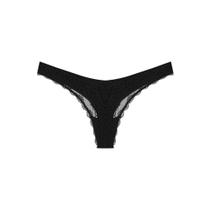 Calcinha fio dental bonjour com renda preto G Calcinha fio dental bonjour com renda preto G