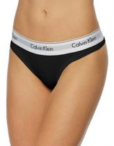 Calcinha Fio Dental Calvin Klein Feminino (Algodão) - Preto - Tamanho GG
