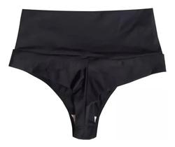 Calcinha Fio Dental Cintura Duplo Cós Alto Modelagem Kit 6 Peças Ref30