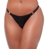 Calcinha Fio Dental Cirrê Material Sintético Abertura Lateral Descubra o poder do estilo com um toque de ousadia