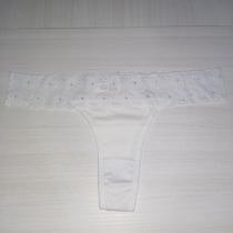 Calcinha Fio Dental Feminina Clamar em Cotton e Renda - 3464
