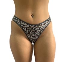 calcinha fio dental feminina kit com 3 estampas sortidas TB moda fitness