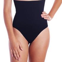 Calcinha Fio Dental Loba Slim Redutora Cintura Alta Microfibra