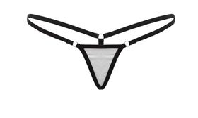 Calcinha Fio Dental Micro Triângulo Branca - Almah Fashion