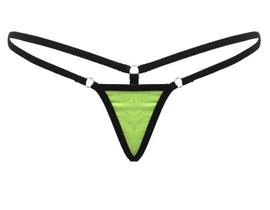 Calcinha Fio Dental Micro Triângulo em Tecido Verde - Almah Fashion