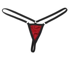 Calcinha Fio Dental Micro Triângulo Vermelha - Almah Fashion