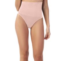 Calcinha Fio Dental Modeladora Alta sem Costura Blush Zee Rucci