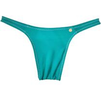Calcinha Fio Dental para Mulher Trans com Estampa Arco-Íris Verde Turquesa