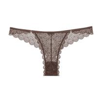 Calcinha Fio Dental Renda Soul Marrom She