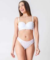 Calcinha Fio Dental Renda Tule Marisa Branco-97030