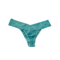 Calcinha Fio Dental Rendada DeMillus 51190 Azul Capri Calcinha Fio Dental Rendada DeMillus 51190 Azul Capri