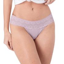 Calcinha Fio Dental String Renda Algodão 2 Rios - 12182 LD