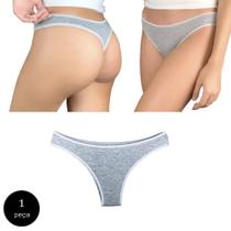 Calcinha Fio Dental Try Basics Algodão Cotton Básica Lisa Moda Lingerie