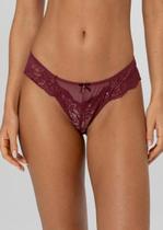 Calcinha fio Duplo de Tule com Renda