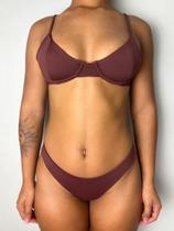 Calcinha Fio Duplo Marrom