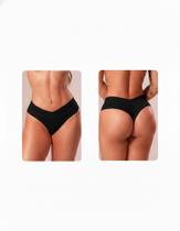 Calcinha Fio Duplo Microfibra Cintura Alta Forro 100% Algodão - Cida Moda Intima