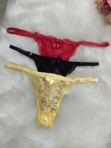 Calcinha Fio em renda Com regulagem Calcinha Fio em renda Com regulagem