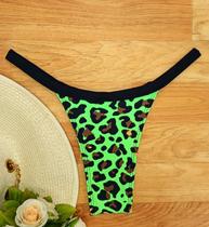 Calcinha fita verde onça Calcinha fita verde onça