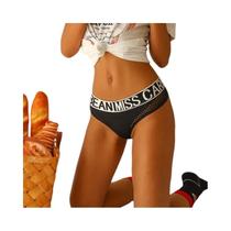 Calcinha G String De Malha Respirável De Cintura Baixa Para Mulheres, Lingerie Sexy Fashion T-Back