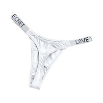 Calcinha G-string Sexy Com Letras De Strass Para Mulheres, Tamanho S-XL