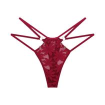 Calcinha G-string Sexy De Renda Para Mulheres, Confortável E Elegante, Tanga Sólida Feminina