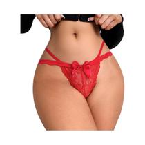 Calcinha G-string Vermelha Sexy E Respirável Para Mulheres, Lingerie Fashionável