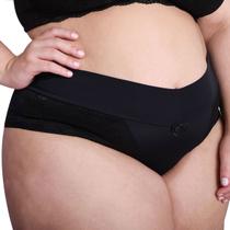 Calcinha Gestante Plus Size Conforto Rendada em Microfibra