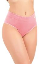 Calcinha IMI Lingerie Cós Alto Cintura Alta Em Cotton Algodão Silvana Rosa