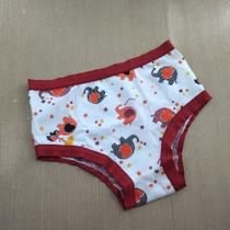 Calcinha Infantil Algodão Anti Marcas Cor:Viés Rubi/Estampas VariadasTamanho:GG
