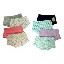 Calcinha Infantil Boxer Box Short Shortinho Kit Com 4 Peças