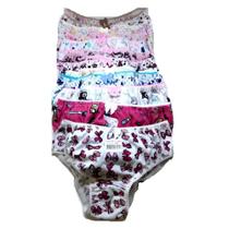 Calcinha Infantil Estampada GG KIT 12 - Famy Calcinha Infantil Estampada GG KIT 12 - Famy