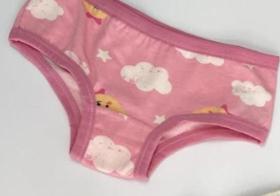 Calcinha infantil estampada - Rosa