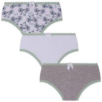 Calcinha Infantil Feminina Lupo Lobinha Kit 3 Peças Verde Calcinha Infantil Feminina Lupo Lobinha Kit 3 Peças Verde