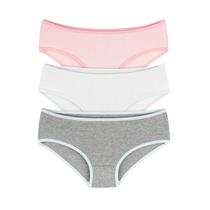 Calcinha Infantil Lisa Kit 3 Peças Premium DCP Kids