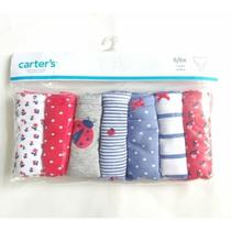 Calcinha Infantil Menina Joaninha kit com 7 Peças Carters