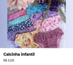 Calcinha infantil Calcinha infantil