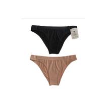 Calcinha Kit 2 Clássica Preto e Nude Basic+ Confortável