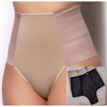 Calcinha lingerie cós alto cinta modeladora reduz medidas