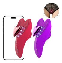 Calcinha Massageadora Recarregável com Controle por Aplicativo Formato Coração Sex Shop Calcinha Massageadora Recarregável com Controle por Aplicativo Formato Coração Sex Shop