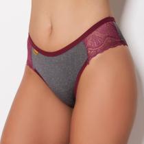 Calcinha Mescla com Renda Lateral conforto - Calcinha Ana Vida