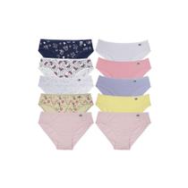 Calcinha Miss DelRio Infantil Em Cotton 512222 C/10 Calcinha Miss DelRio Infantil Em Cotton 512222 C/10