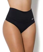 Calcinha Modeladora Plus Size Cintura Alta - Preta