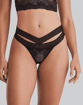 Calcinha Nayane Rodrigues Fio Dental Tiras Renda CA 02 0017