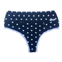 Calcinha Pala Alta Estampa de Póa KIT com 3