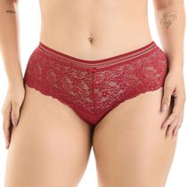 Calcinha Pala Feminina Renda E Tule Plus Size Vi Lingerie